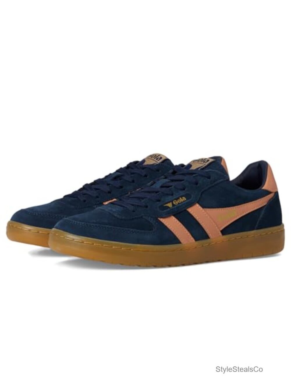 Suede Low-Top Lace-Up Sneakers with Leather Lining